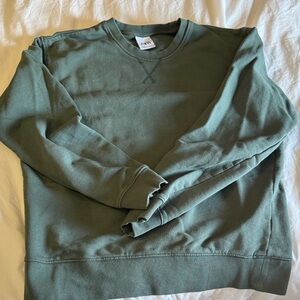 Zara Men's Olive Crewneck Sweatshirt